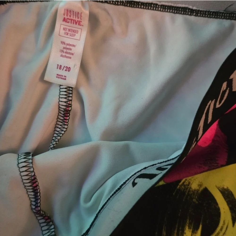 Justice Colorful Athletic Leggings